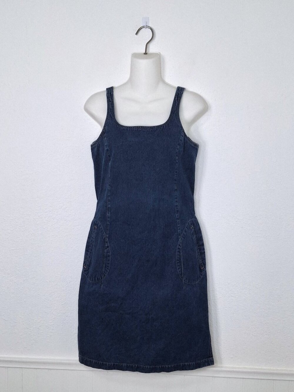 Mademoiselle Non Non Denim Dress Sz XS Open Back Western Cowgirl Y2K 90s